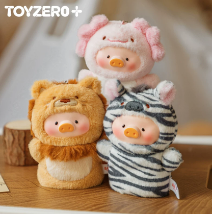 2046. LULU THE PIGGY Animal Party V2 Cutest Butler Series Plush Keychain Blind Box