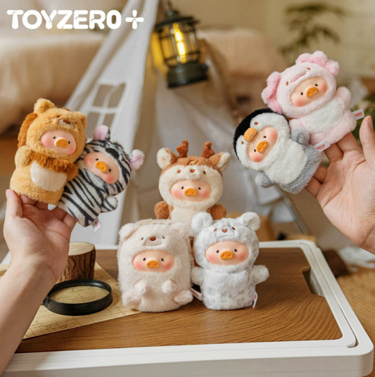 2046. LULU THE PIGGY Animal Party V2 Cutest Butler Series Plush Keychain Blind Box