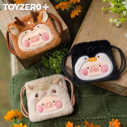 2047. LULU THE PIGGY Animal Party V2 Series Mini Plush Earphone Bag Blind Box