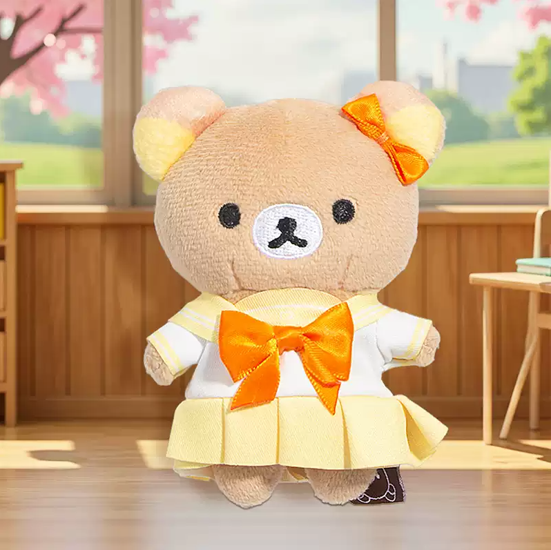 2102. Rilakkuma School Uniform Series Plush Pendant Blind Box