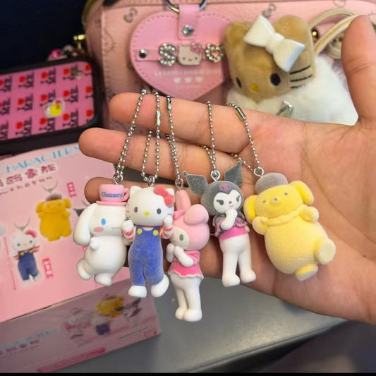 1587. SANRIO CHARACTERS Liveshow Series Beans Keychain Blind Box