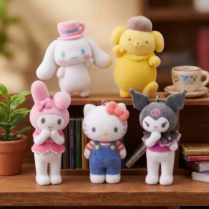 1587. SANRIO CHARACTERS Liveshow Series Beans Keychain Blind Box