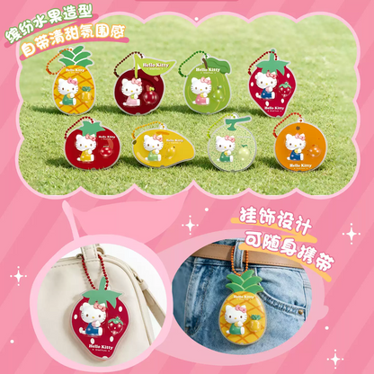 2126. Hello Kitty Sweet Fruit Story Series Tiny Hanging Card Beans Blind Box