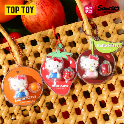 2126. Hello Kitty Sweet Fruit Story Series Tiny Hanging Card Beans Blind Box