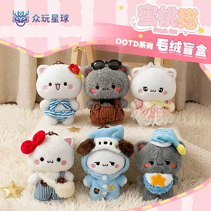 2241. Peach Cat OOTD Series Plush Blind Box