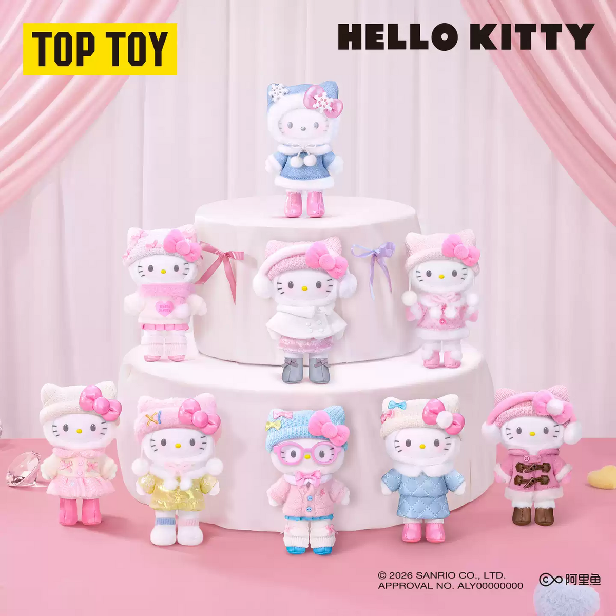 2279. Hello Kitty Heartbeat Photoshoot Series Plush Blind Box