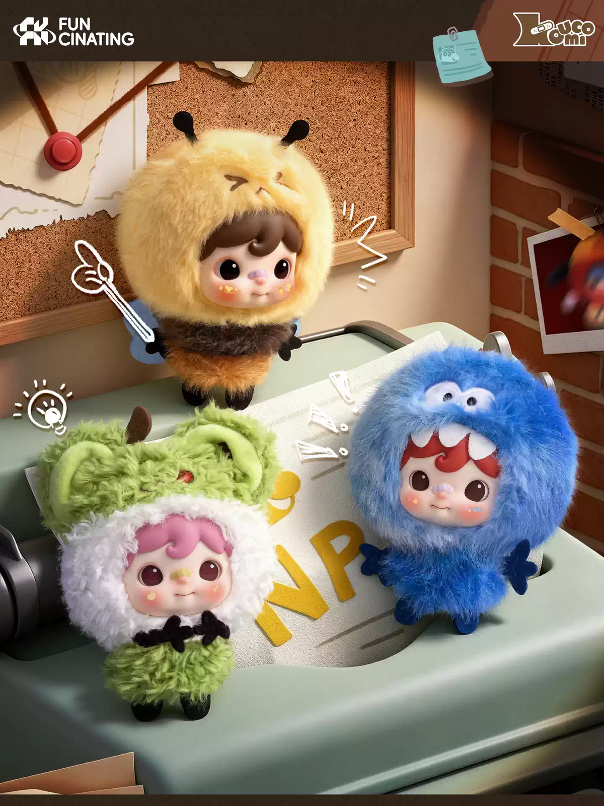 2251. KOUCOMI Who is KOUCOMI Series Mini Plush Blind Box