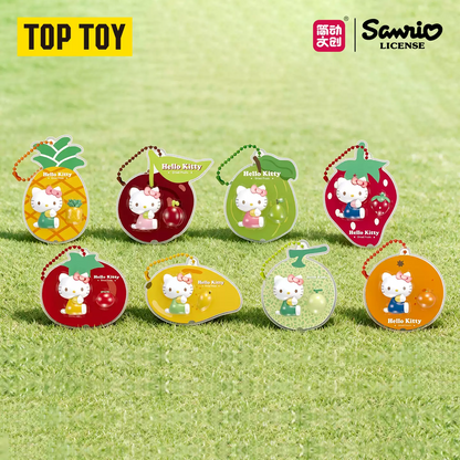 2126. Hello Kitty Sweet Fruit Story Series Tiny Hanging Card Beans Blind Box