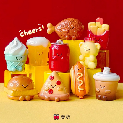 1601. MEICHAI Fast Food Restaurant Series Beans Blind Bag