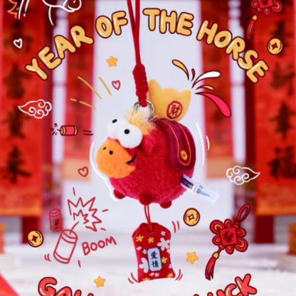 1416. Fufu Pony Good Luck Is Coming Series Plush Blind Box