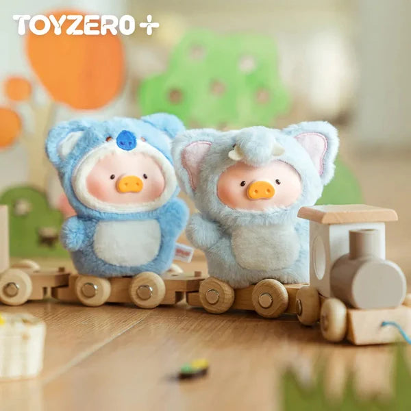 654. LuLu The Piggy Animal Party Series Plush Keychain Blind Box