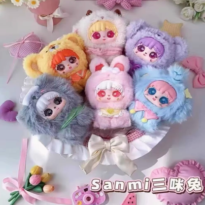 768. Sanmi Bunny Baby Hand-in-Hand Series Plush Blind Box