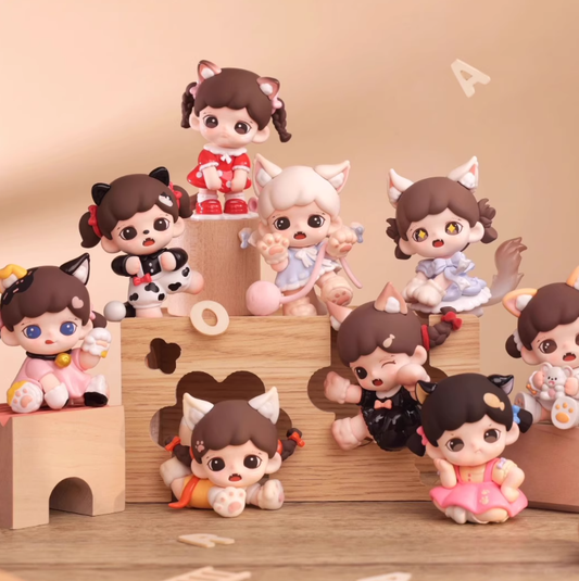 915. Zoraa Meow Cat Face mini series figures