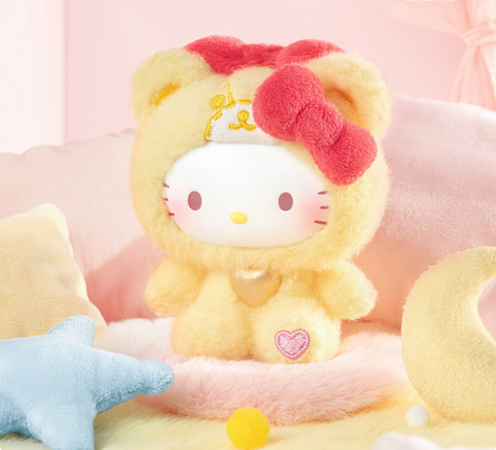 982. Hello Kitty Teddy Pajamas Series Plush Blind Box